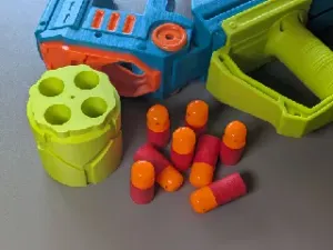 MEGA Half Dart Super Shell -- 78 FPS -- NERF Doom Cannon (Rebel Ops)