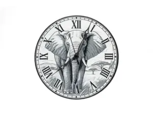 Elephant Wall Clock