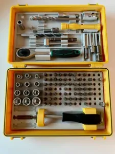 Rugged tool box for bits
