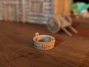 Wooden Wash Basin - D&D Scatter