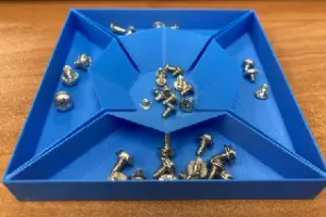Square Sorting Tray v2 (Vase Mode)