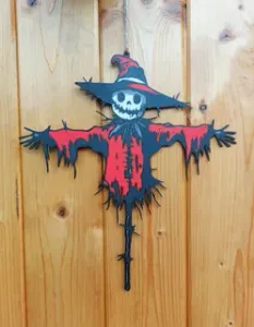 Halloween scary Scarecrow window decoration