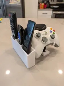 Universal Remote and Controller Holder with AA Battery Tray V6