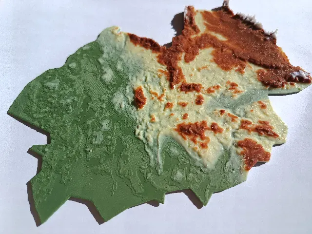 Terrain Map - Colored - Germany — Фото 3 из 5