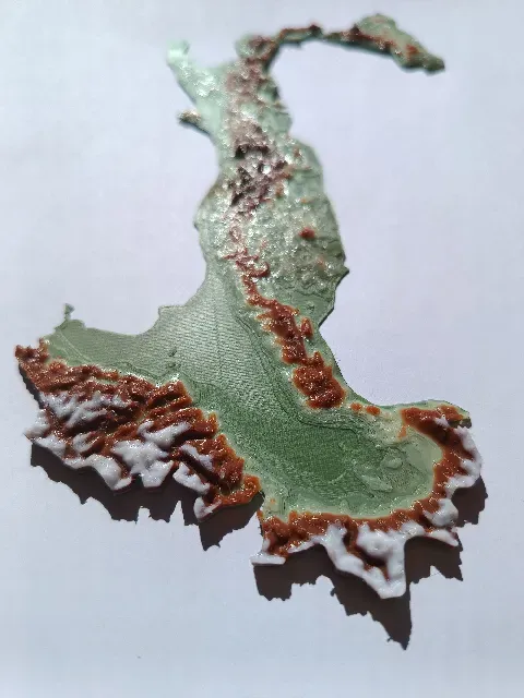 Terrain Map - Colored - Italy — Image 4 of 5