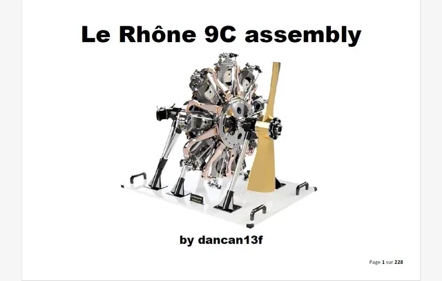 Le Rhône 9C engine scale 1 — Фото 24 из 40