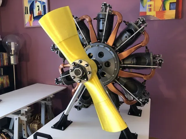 Le Rhône 9C engine scale 1