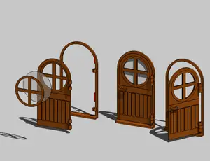 Hobbit Door. For dollhouse or to place against the skirting board in the children's room.