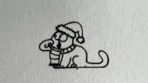 Christmas Simon's Cat Wall Art #1