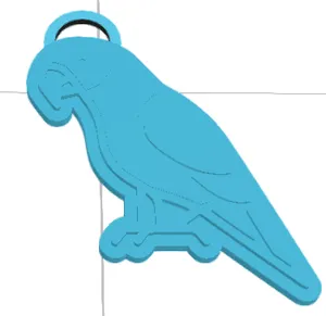 parrot keychain