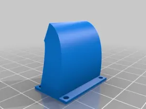 Anycubic Kossel Plus E3D V6 Volcano fan duct for stock effector
