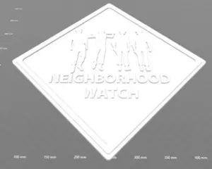 A Clockwork Orange Neighborhood Watch SIgn