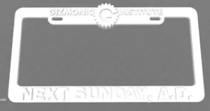 Gizmonic Institute - Next Sunday, A.D. License Plate Frame, MST3K