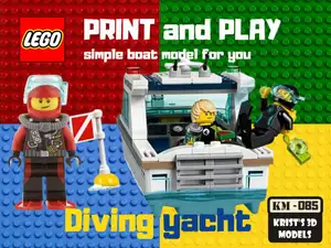 LEGO DIVING YACHT Print and play