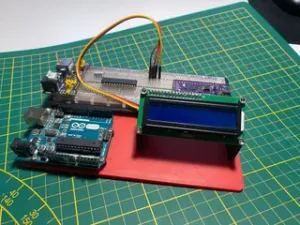 Stand for Arduino Uno, Breadboard, and LCD Display