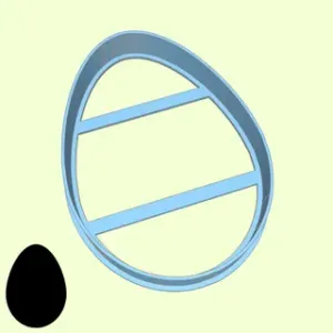 Easter (pascha) cookie cutters - egg (blank)