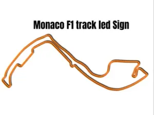 Monaco F1 Track led sign