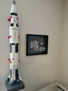 LEGO Saturn V Vertical Wall Display