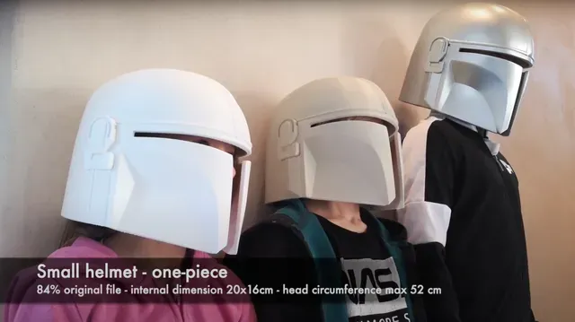 How to print the Mandalorian helmet -> size S, M, L and 3D print settings — Фото 2 из 6
