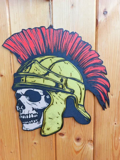 Halloween scary Roman soldier window decoration — Image 2 of 8