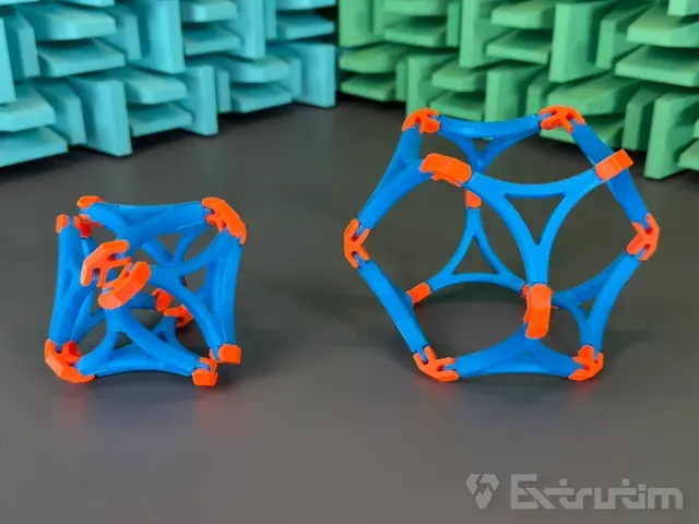 Fidget Toy | Octahedron Expanding Into Cuboctahedron