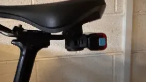 Bike under saddle rear Led mount with Airtag holder