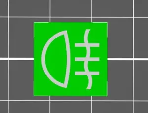 ISO 7000-0634 rear fog light