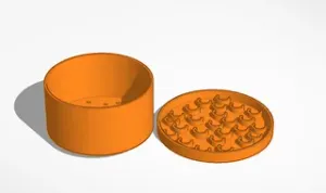 Plant pot with base to drain water.