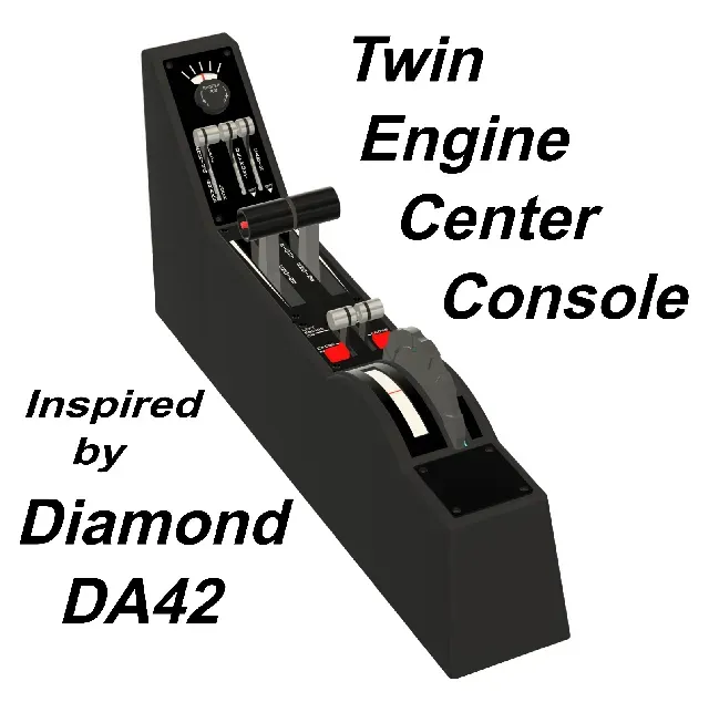 Inspired by Diamond DA42 – Fully 3D Printed DIY Dymon 4200 TE Center Console for Flight Simulator