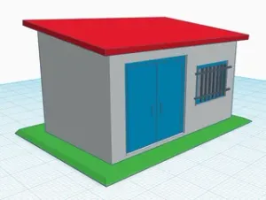 H0 1:87 railroad worker shelter