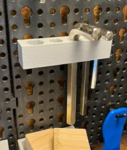 XL Allen keys / Imbus holder for Lidl PARKSIDE pegboard (simplified V2)