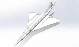 British Aircraft Corporation Concorde Full Scale Super Sonic Jet Model.
