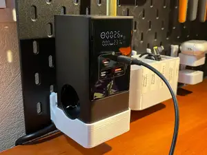 IKEA Skadis big Baseus charger holder