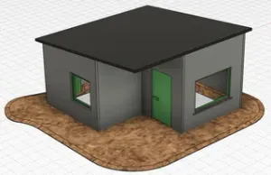 H0 1:87 allotment garden cabin - "Schrebergarten" Laube