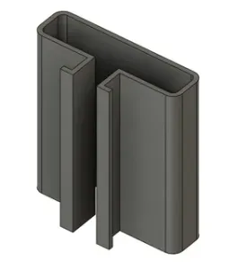 45x12 Cable Duct for 4545 Aluminium Profile