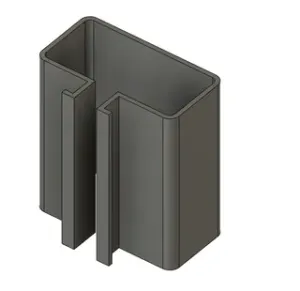 45x23 Cable Duct for 4545 Aluminium Profile