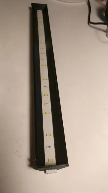 LED Strip Fixture for Prusa MK3, MK2.5 and Mk2S (non-restrictive) — Image 5 of 12