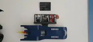 LEGO Batmobile from The Animated Series (76274) wall mount with stand