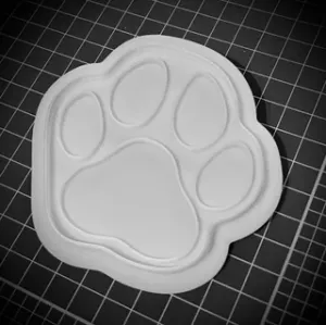 Dog Paw Print Cookie Cutter and Stamp