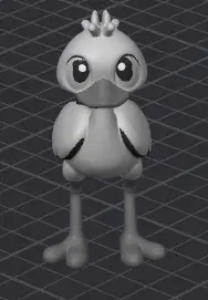 Mitch The Ostrich - 3D Animal Cartoon Creature Figure (Pre Painted) MMU/MMS/AMS