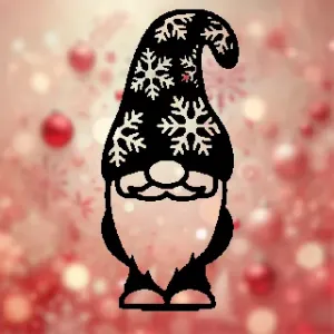 Santa Claus Gnome - Christmas Wall Art