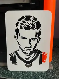 Lionel Messi - Template Stencil for drawing and painting