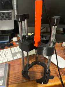 Portable drill press jaw insert for soldering iron