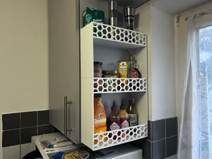 Big Rack with Hexagonal Pattern and Wall Mount for household & kitchen