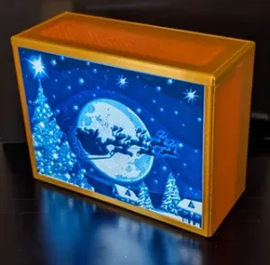 LED Box (christmas wallpaper Lithophane pic)