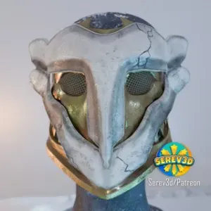 Arcane Ekko Mask - wearable LoL cosplay prop - Serev3D