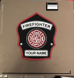 Firefighter Helmet Shield - Editable