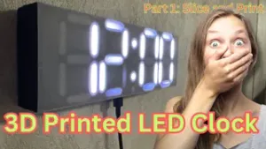 ESP32 Seven Segment Single Print Digital Clock - WS2818b - esp32