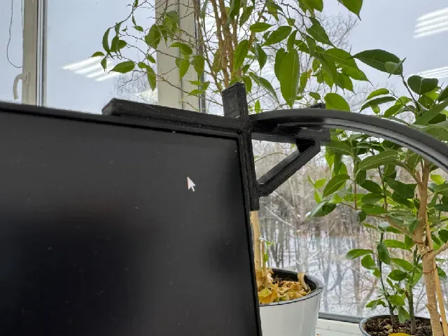 Headphone bracket for the monitor