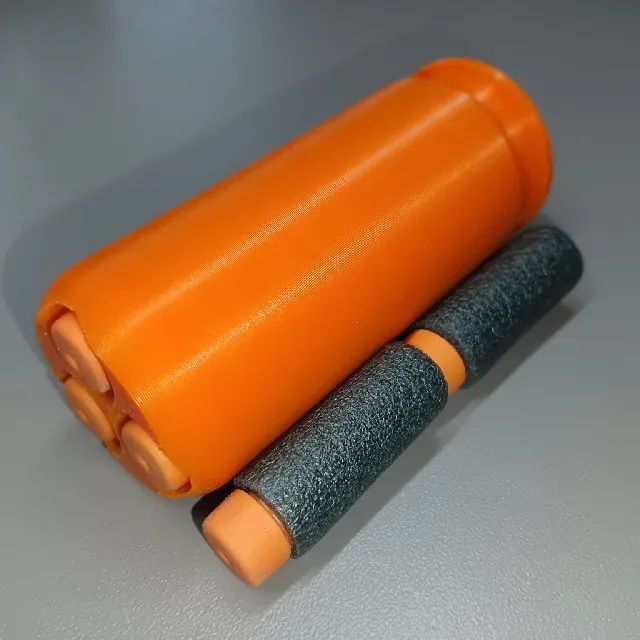 Silly Shell --- 6x Short Darts --- Airtight Barrels (3x2 Short Darts / 18x Foam Balls) — Image 4 of 12